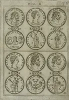An illustration from Discorsi del S. Don Antonio Agostini sopra le medaglie et altre anticaglie divisi in XI dialoghi : tradotti dalla lingua spagnuola nell'italiana con l'aggiunta di molti ritratti di belle, et rare medaglie .. (1592)