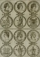 An illustration from Discorsi del S. Don Antonio Agostini sopra le medaglie et altre anticaglie divisi in XI dialoghi : tradotti dalla lingua spagnuola nell'italiana con l'aggiunta di molti ritratti di belle, et rare medaglie .. (1592)