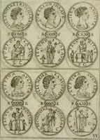 An illustration from Discorsi del S. Don Antonio Agostini sopra le medaglie et altre anticaglie divisi in XI dialoghi : tradotti dalla lingua spagnuola nell'italiana con l'aggiunta di molti ritratti di belle, et rare medaglie .. (1592)