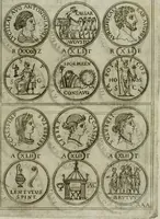 An illustration from Discorsi del S. Don Antonio Agostini sopra le medaglie et altre anticaglie divisi in XI dialoghi : tradotti dalla lingua spagnuola nell'italiana con l'aggiunta di molti ritratti di belle, et rare medaglie .. (1592)