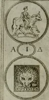Picture 61 of 148 from Discorsi del S. Don Antonio Agostini sopra le medaglie et altre anticaglie divisi in XI dialoghi : tradotti dalla lingua spagnuola nell'italiana con l'aggiunta di molti ritratti di belle, et rare medaglie .. (1592), leaf 57