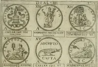 Picture 75 of 148 from Discorsi del S. Don Antonio Agostini sopra le medaglie et altre anticaglie divisi in XI dialoghi : tradotti dalla lingua spagnuola nell'italiana con l'aggiunta di molti ritratti di belle, et rare medaglie .. (1592), leaf 60
