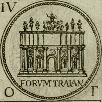 An illustration from Discorsi del S. Don Antonio Agostini sopra le medaglie et altre anticaglie divisi in XI dialoghi : tradotti dalla lingua spagnuola nell'italiana con l'aggiunta di molti ritratti di belle, et rare medaglie .. (1592)