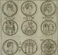 Picture 89 of 148 from Discorsi del S. Don Antonio Agostini sopra le medaglie et altre anticaglie divisi in XI dialoghi : tradotti dalla lingua spagnuola nell'italiana con l'aggiunta di molti ritratti di belle, et rare medaglie .. (1592), leaf 63