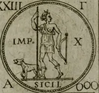 Picture 103 of 148 from Discorsi del S. Don Antonio Agostini sopra le medaglie et altre anticaglie divisi in XI dialoghi : tradotti dalla lingua spagnuola nell'italiana con l'aggiunta di molti ritratti di belle, et rare medaglie .. (1592), leaf 67