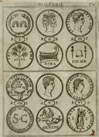 An illustration from Discorsi del S. Don Antonio Agostini sopra le medaglie et altre anticaglie divisi in XI dialoghi : tradotti dalla lingua spagnuola nell'italiana con l'aggiunta di molti ritratti di belle, et rare medaglie .. (1592)