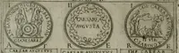 An illustration from Discorsi del S. Don Antonio Agostini sopra le medaglie et altre anticaglie divisi in XI dialoghi : tradotti dalla lingua spagnuola nell'italiana con l'aggiunta di molti ritratti di belle, et rare medaglie .. (1592)