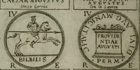 Picture 120 of 148 from Discorsi del S. Don Antonio Agostini sopra le medaglie et altre anticaglie divisi in XI dialoghi : tradotti dalla lingua spagnuola nell'italiana con l'aggiunta di molti ritratti di belle, et rare medaglie .. (1592), leaf 71