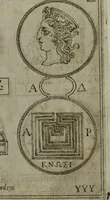 An illustration from Discorsi del S. Don Antonio Agostini sopra le medaglie et altre anticaglie divisi in XI dialoghi : tradotti dalla lingua spagnuola nell'italiana con l'aggiunta di molti ritratti di belle, et rare medaglie .. (1592)