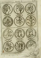 An illustration from Discorsi del S. Don Antonio Agostini sopra le medaglie et altre anticaglie divisi in XI dialoghi : tradotti dalla lingua spagnuola nell'italiana con l'aggiunta di molti ritratti di belle, et rare medaglie .. (1592)