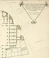 An illustration from Discorso del cavalier Carlo Fontana sopra il Monte Citatorio situato nel Campo Martio, ed altre cose ad esso appartenenti, con disegni tanto degl' antichi, quanto de' moderni edificii della nuova Curia (1694)
