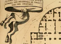 Picture 18 of 25 from Discorso del cavalier Carlo Fontana sopra il Monte Citatorio situato nel Campo Martio, ed altre cose ad esso appartenenti, con disegni tanto degl' antichi, quanto de' moderni edificii della nuova Curia (1694), leaf 25