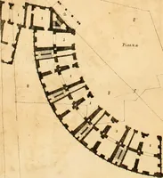 An illustration from Discorso del cavalier Carlo Fontana sopra il Monte Citatorio situato nel Campo Martio, ed altre cose ad esso appartenenti, con disegni tanto degl' antichi, quanto de' moderni edificii della nuova Curia (1694)