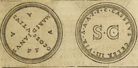 An illustration from Discorso della religione antica de Romani, insieme vn'altro Discorso della castrametatione, et disciplina militare, bagni, & essercitij antichi di detti Romani; (1569)