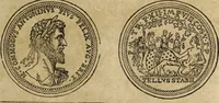 An illustration from Discorso della religione antica de Romani, insieme vn'altro Discorso della castrametatione, et disciplina militare, bagni, & essercitij antichi di detti Romani; (1569)