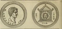 An illustration from Discorso della religione antica de Romani, insieme vn'altro Discorso della castrametatione, et disciplina militare, bagni, & essercitij antichi di detti Romani; (1569)