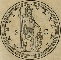 An illustration from Discorso della religione antica de Romani, insieme vn'altro Discorso della castrametatione, et disciplina militare, bagni, & essercitij antichi di detti Romani; (1569)