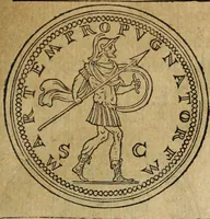 An illustration from Discorso della religione antica de Romani, insieme vn'altro Discorso della castrametatione, et disciplina militare, bagni, & essercitij antichi di detti Romani; (1569)