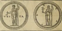 An illustration from Discorso della religione antica de Romani, insieme vn'altro Discorso della castrametatione, et disciplina militare, bagni, & essercitij antichi di detti Romani; (1569)