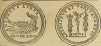 An illustration from Discorso della religione antica de Romani, insieme vn'altro Discorso della castrametatione, et disciplina militare, bagni, & essercitij antichi di detti Romani; (1569)