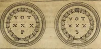 An illustration from Discorso della religione antica de Romani, insieme vn'altro Discorso della castrametatione, et disciplina militare, bagni, & essercitij antichi di detti Romani; (1569)
