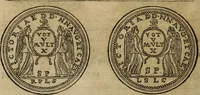 An illustration from Discorso della religione antica de Romani, insieme vn'altro Discorso della castrametatione, et disciplina militare, bagni, & essercitij antichi di detti Romani; (1569)