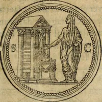 An illustration from Discorso della religione antica de Romani, insieme vn'altro Discorso della castrametatione, et disciplina militare, bagni, & essercitij antichi di detti Romani; (1569)