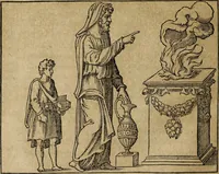 An illustration from Discorso della religione antica de Romani, insieme vn'altro Discorso della castrametatione, et disciplina militare, bagni, & essercitij antichi di detti Romani; (1569)