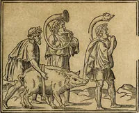 Picture 411 of 481 from Discorso della religione antica de Romani, insieme vn'altro Discorso della castrametatione, et disciplina militare, bagni, & essercitij antichi di detti Romani; (1569), leaf 282