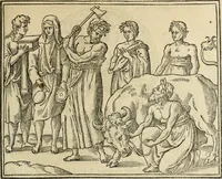 An illustration from Discorso della religione antica de Romani, insieme vn'altro Discorso della castrametatione, et disciplina militare, bagni, & essercitij antichi di detti Romani; (1569)