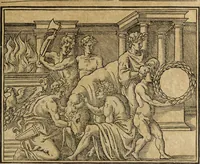 Picture 420 of 481 from Discorso della religione antica de Romani, insieme vn'altro Discorso della castrametatione, et disciplina militare, bagni, & essercitij antichi di detti Romani; (1569), leaf 292