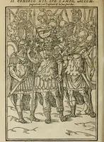 An illustration from Discorso della religione antica de Romani, insieme vn'altro Discorso della castrametatione, et disciplina militare, bagni, & essercitij antichi di detti Romani; (1569)