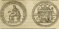 An illustration from Discorso della religione antica de Romani, insieme vn'altro Discorso della castrametatione, et disciplina militare, bagni, & essercitij antichi di detti Romani; (1569)