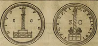 An illustration from Discorso della religione antica de Romani, insieme vn'altro Discorso della castrametatione, et disciplina militare, bagni, & essercitij antichi di detti Romani; (1569)