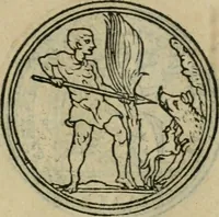 An illustration from Discorso di m. Sebastiano Erizzo, sopra le medaglie antiche : con la particolar dichiaratione di molti riuersi (1559)