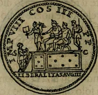 An illustration from Discorso di m. Sebastiano Erizzo, sopra le medaglie antiche : con la particolar dichiaratione di molti riuersi (1559)