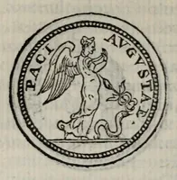 An illustration from Discorso di M. Sebastiano Erizzo sopra le medaglie de gli antichi : con la Dichiaratione delle monete consulari, & delle medaglie de gli imperadori romani : nella quale si contiene una piena & varia cognitione dell'istoria di quei tempi (1571)