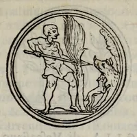 An illustration from Discorso di M. Sebastiano Erizzo sopra le medaglie de gli antichi : con la Dichiaratione delle monete consulari, & delle medaglie de gli imperadori romani : nella quale si contiene una piena & varia cognitione dell'istoria di quei tempi (1571)