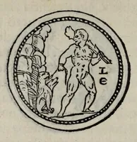 An illustration from Discorso di M. Sebastiano Erizzo sopra le medaglie de gli antichi : con la Dichiaratione delle monete consulari, & delle medaglie de gli imperadori romani : nella quale si contiene una piena & varia cognitione dell'istoria di quei tempi (1571)