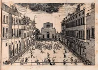 An illustration from Discorso sopra il givoco del calcio fiorentino (1580)
