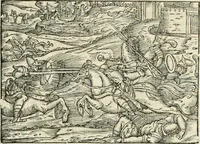 An illustration from Discorso sopra la livrea d'vn cavaliere incognito : caualiere della giostra de' signori Accademici Gimnosofisti di Padoua del LXVII. nella quale si rappresenta lo stato de gl'innamorati (1567)