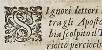 An illustration from Discorso sopra la mirabil : opera di basso rilievo di cera stuccata con colori scolpita in pietra negra (1590)