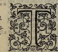 An illustration from The discouerie of witchcraft, : wherein the lewde dealing of witches and witchmongers is notablie detected, the knauerie of coniurors, the impietie of inchantors, the follie of soothsaiers, the impudent falshood of cousenors, the infidelitie of atheists, the pestilent practices of Pythonists, the curiositie of figure casters, the vanitie of dreamers, the beggerlie art of alcumystrie, the abhomination of idolatrie, the horrible art of poisoning, the vertue and power of naturall magike, and all the conueiances of legierdemaine and iuggling are deciphered: and many other things opened, which have long lien hidden, howbeit verie necessarie to be knowne. : Heerevnto is added a treatise vpon the nature and substance of spirits and diuels, & c (1584)