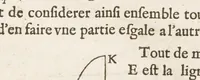 An illustration from Discours de la methode : pour bien conduire sa raison, & chercher la verité dans les sciences. Plus La dioptrique. Les meteores. Et La geometrie. Qui sont des essais de cete methode (1637)