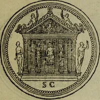 An illustration from Discours de la religion des anciens Romains : de la castrametation & discipline militaire d'iceux. Des bains & antiques exercitations grecques & romaines ... (1581)