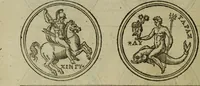 An illustration from Discours de la religion des anciens Romains : de la castrametation & discipline militaire d'iceux. Des bains & antiques exercitations grecques & romaines ... (1581)
