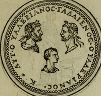 An illustration from Discours de la religion des anciens Romains : de la castrametation & discipline militaire d'iceux. Des bains & antiques exercitations grecques & romaines ... (1581)