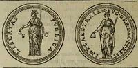 An illustration from Discours de la religion des anciens Romains : de la castrametation & discipline militaire d'iceux. Des bains & antiques exercitations grecques & romaines ... (1581)