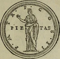 An illustration from Discours de la religion des anciens Romains : de la castrametation & discipline militaire d'iceux. Des bains & antiques exercitations grecques & romaines ... (1581)