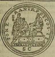 An illustration from Discours de la religion des anciens Romains : de la castrametation & discipline militaire d'iceux. Des bains & antiques exercitations grecques & romaines ... (1581)